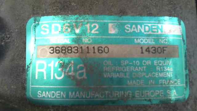 COMPRESOR AIRE ACONDICIONADO PEUGEOT 307 (S1) XT