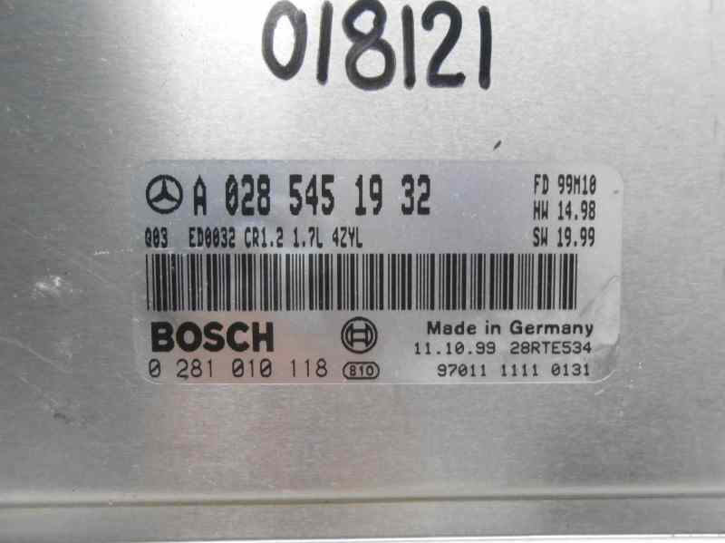 CENTRALITA MOTOR UCE MERCEDES CLASE A (W168) 170 CDI (168.008)