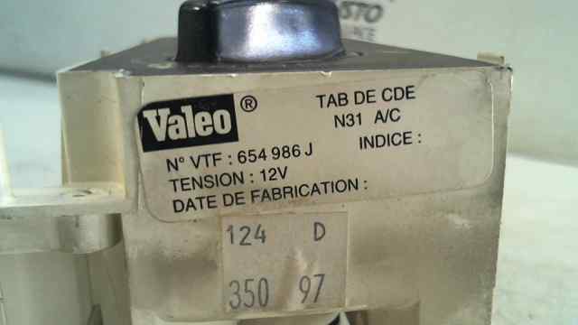 MANDO CALEFACCION / AIRE ACONDICIONADO PEUGEOT PARTNER 1.9 D (69 CV) 5 velocidades