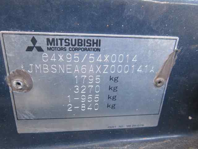 MITSUBISHI GALANT BERLINA (EA0) 2000 TD GLS (A) Motor 2,0 Ltr. - 66 kW Turbodiesel CAT