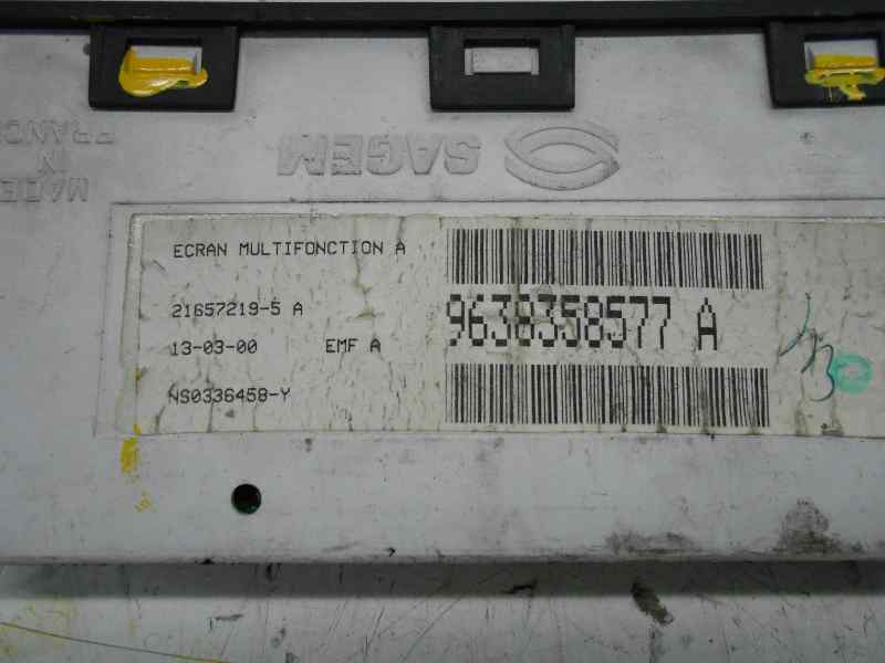 DISPLAY CENTRAL PEUGEOT 406 BERLINA (S1/S2) SL