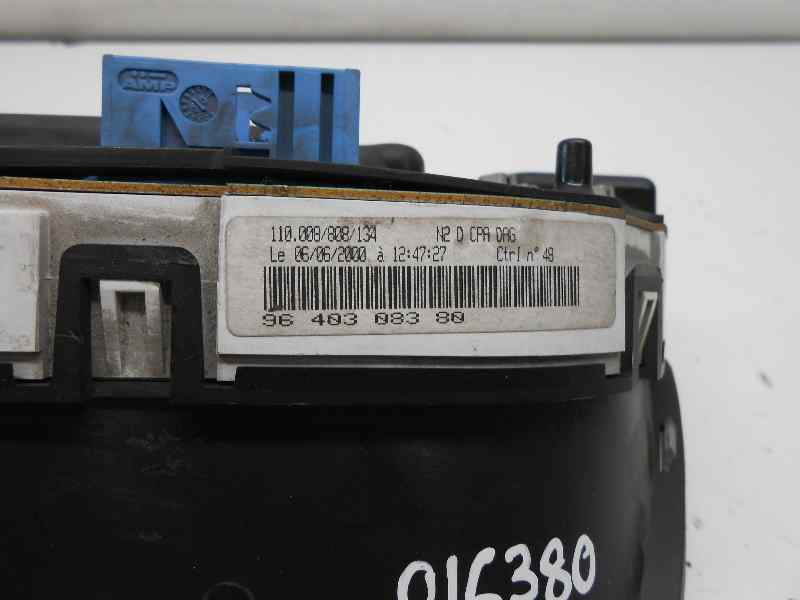 CUADRO INSTRUMENTOS PEUGEOT 306 BERLINA 3/4/5 PUERTAS (S2) 1.9 D (68 CV) 5 velocidades