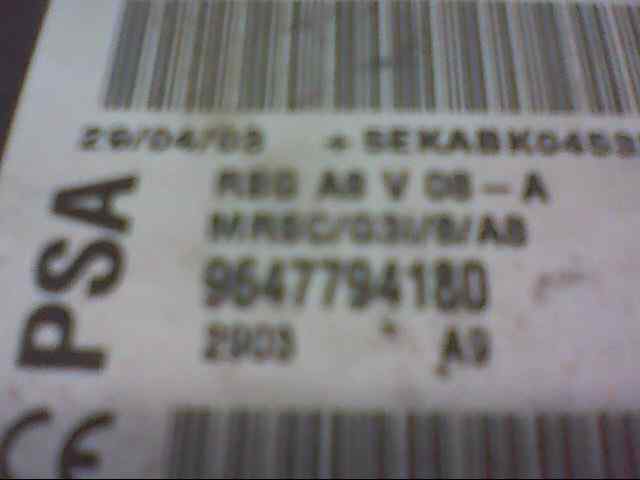 CENTRALITA AIRBAG CITROEN C3 1.4 HDi SX