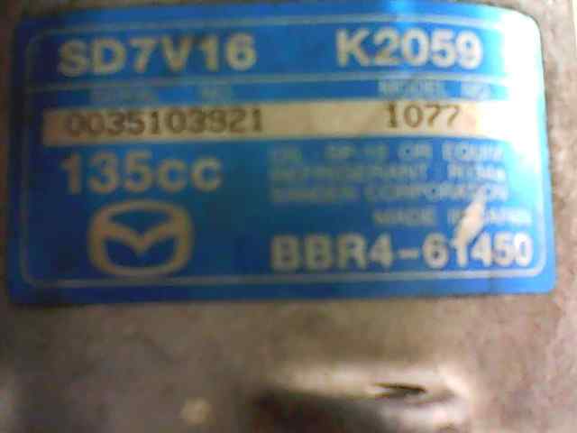 COMPRESOR AIRE ACONDICIONADO MAZDA 3 LIM. (BL) 330e