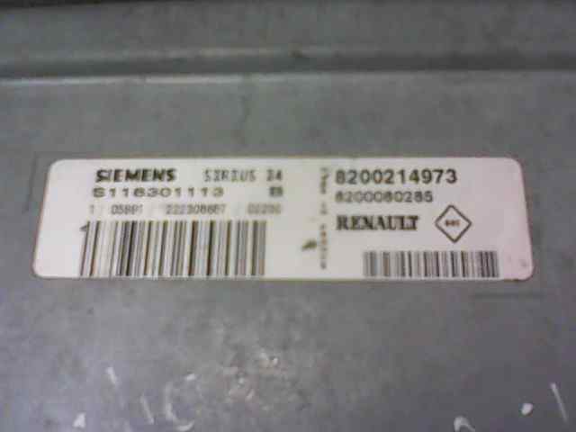 CENTRALITA MOTOR UCE RENAULT CLIO II FASE I (B/CBO) 1.4 (75 CV) 5 velocidades