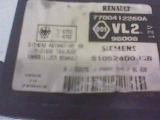 CENTRALITA INMOVILIZADOR RENAULT MEGANE I BERLINA HATCHBACK (BA0) 1.6e Europa