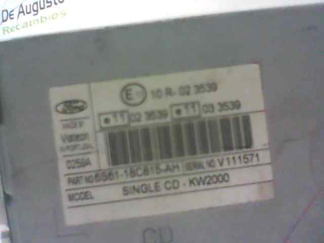 SISTEMA AUDIO / RADIO CD FORD FIESTA (CBK) *