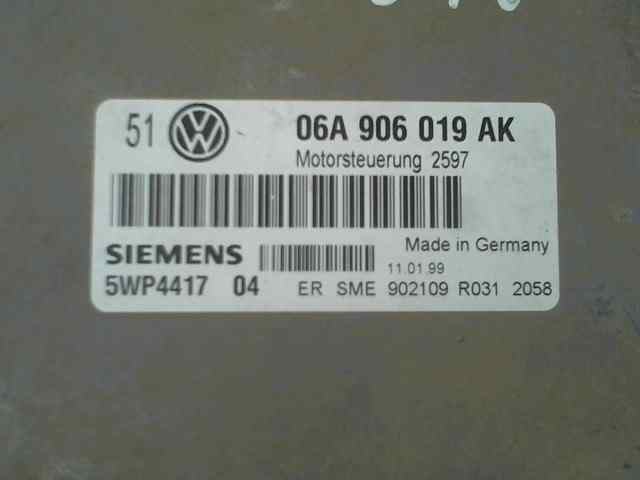 CENTRALITA MOTOR UCE VOLKSWAGEN GOLF IV BERLINA (1J1) Conceptline