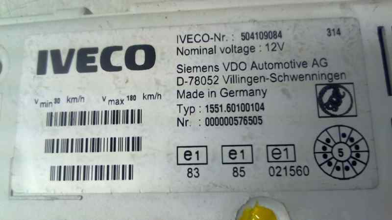 CUADRO INSTRUMENTOS IVECO DAILY CAJA ABIERTA / VOLQUETE 29 - L 12 Caja abierta