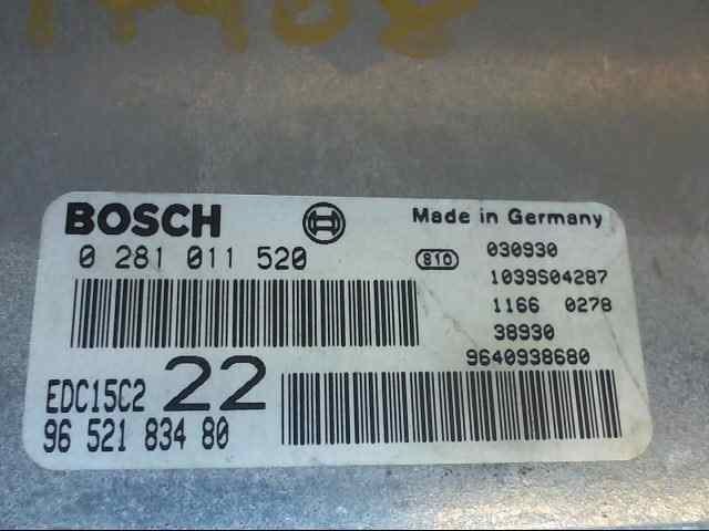 CENTRALITA MOTOR UCE PEUGEOT 406 BERLINA (S1/S2) ST
