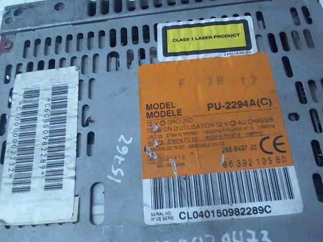 SISTEMA AUDIO / RADIO CD FIAT SCUDO (222) 2.0 16V JTD CAT