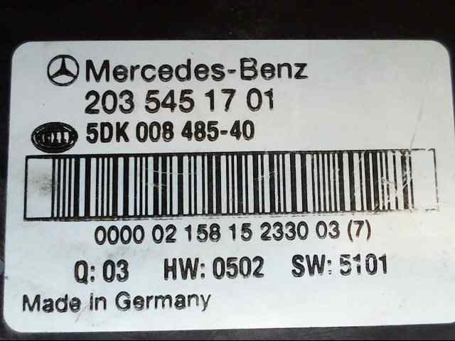 CAJA RELES / FUSIBLES MERCEDES CLASE C (W203) SPORTCOUPE C 220 CDI (203.706)