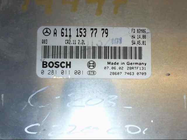 CENTRALITA MOTOR UCE MERCEDES CLASE C (W203) BERLINA 270 CDI (203.016)