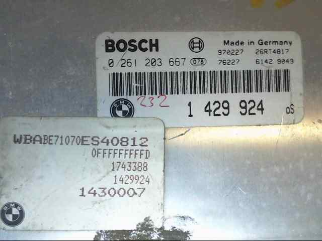 CENTRALITA MOTOR UCE BMW SERIE 3 COUPE (E46) Automático (4-ptas.)