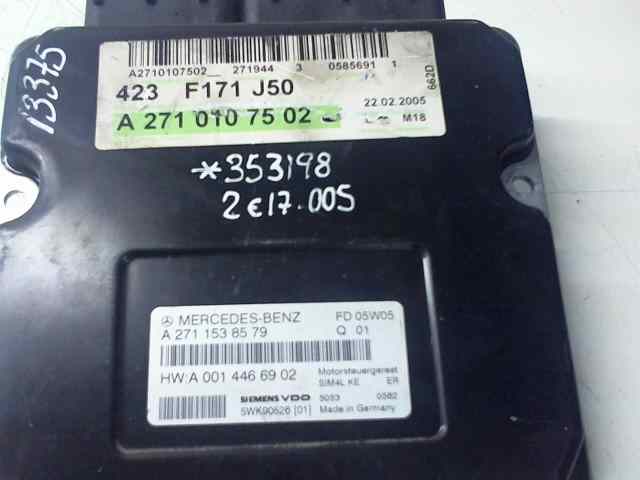 CENTRALITA MOTOR UCE MERCEDES CLASE SLK (W171) ROADSTER 200 Compressor (171.445)