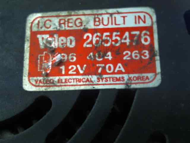ALTERNADOR DAEWOO KALOS 1.2 (72 CV) 5 velocidades