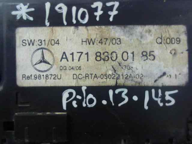 MANDO CLIMATIZADOR MERCEDES CLASE SLK (W171) ROADSTER 200 Compressor (171.445)