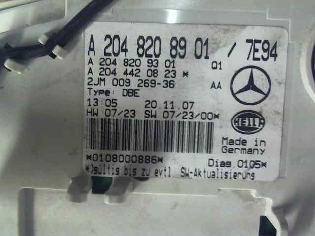LUZ INTERIOR MERCEDES CLASE C (W204) BERLINA C 220 CDI (204.008)