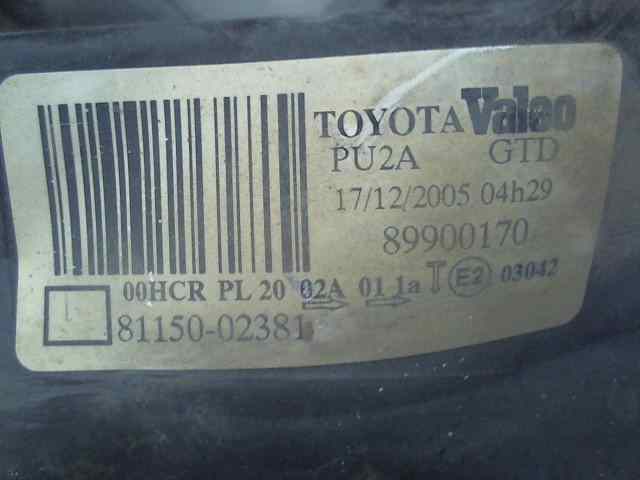 FARO IZQUIERDO TOYOTA COROLLA (E12) 1.4 D-4D Luna Compact