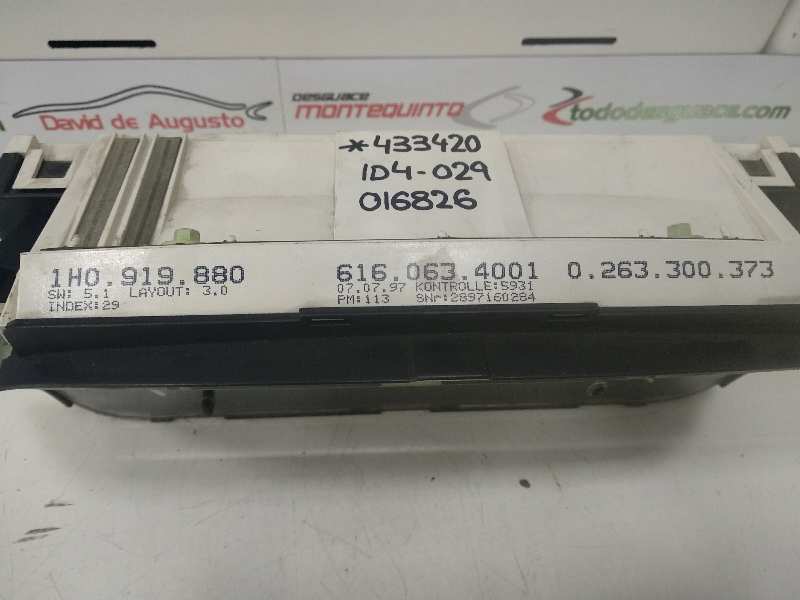 CUADRO INSTRUMENTOS VOLKSWAGEN GOLF III BERLINA (1H1) CL