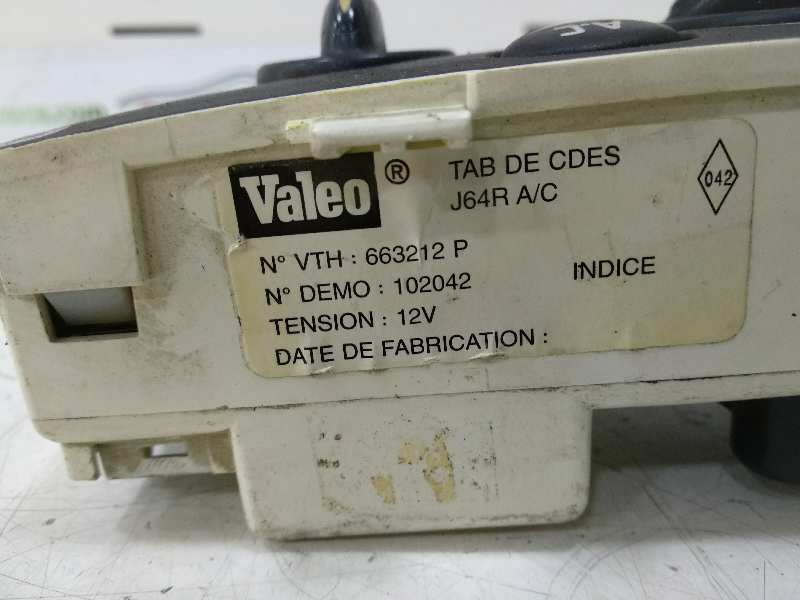 MANDO CALEFACCION / AIRE ACONDICIONADO RENAULT SCENIC II *
