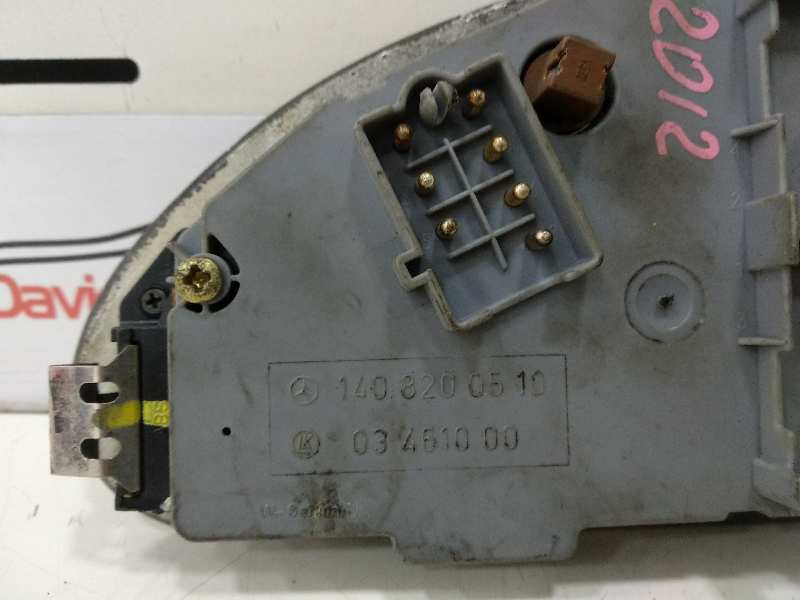 MANDO REGULADOR ASIENTO DELANTERO DERECHO MERCEDES CLASE S (W140) BERLINA S 600 V12 (ME1.0) (140.056)