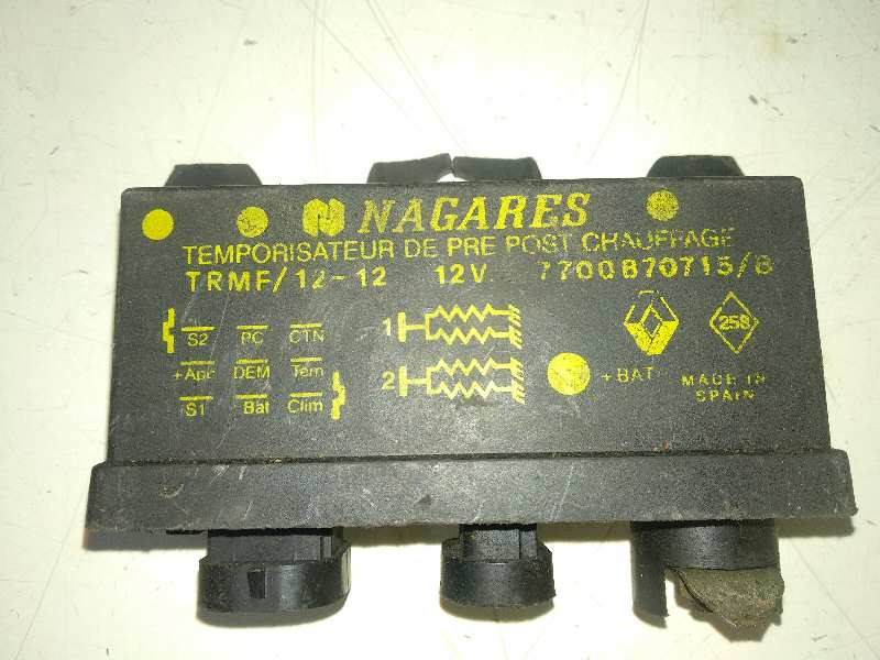 RELE CALENTADORES RENAULT MEGANE I CLASSIC (LA0) 1.9 D (64 CV) 5 velocidades