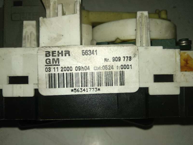 MANDO CALEFACCION / AIRE ACONDICIONADO OPEL ASTRA G BERLINA 2.0 DTI (101 CV) 5 velocidades
