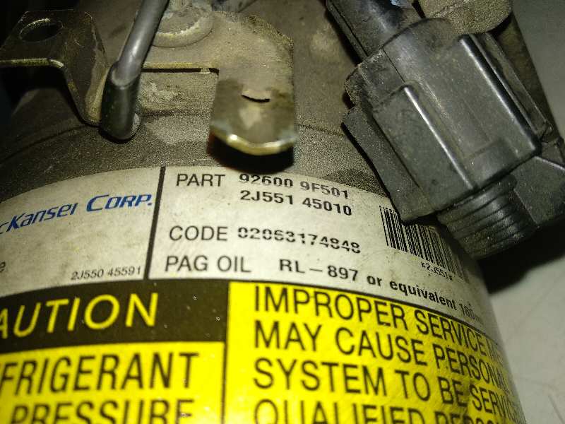 COMPRESOR AIRE ACONDICIONADO NISSAN PRIMERA BERLINA (P12) Acenta