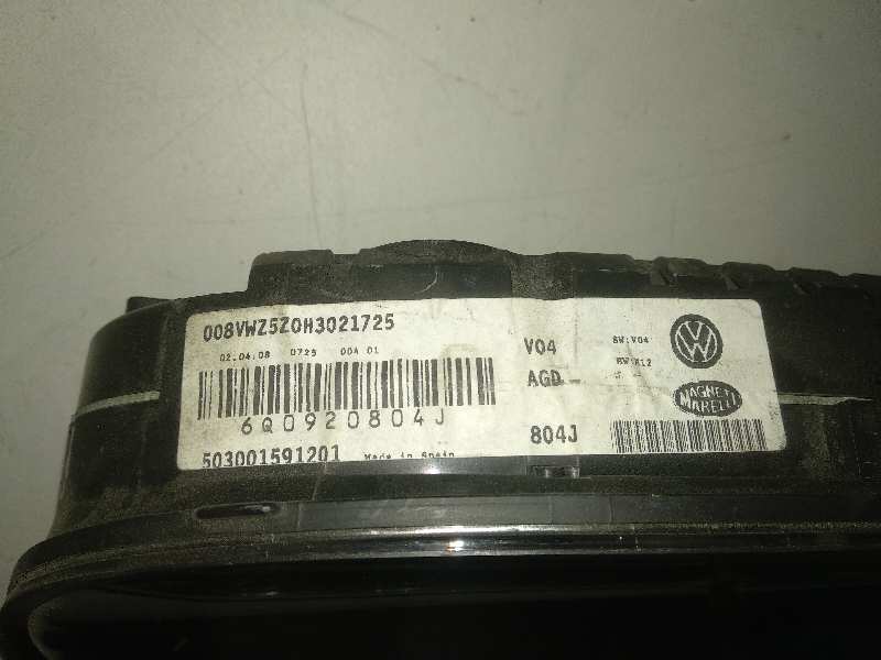 CUADRO INSTRUMENTOS VOLKSWAGEN POLO (9N3) Advance
