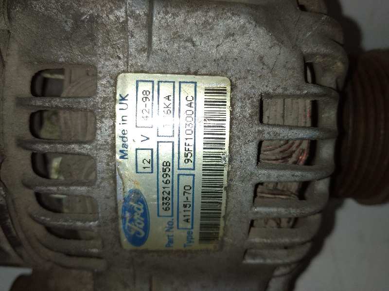 ALTERNADOR FORD ESCORT BERL./TURNIER 1.8 Turbodiesel (90 CV) 5 velocidades