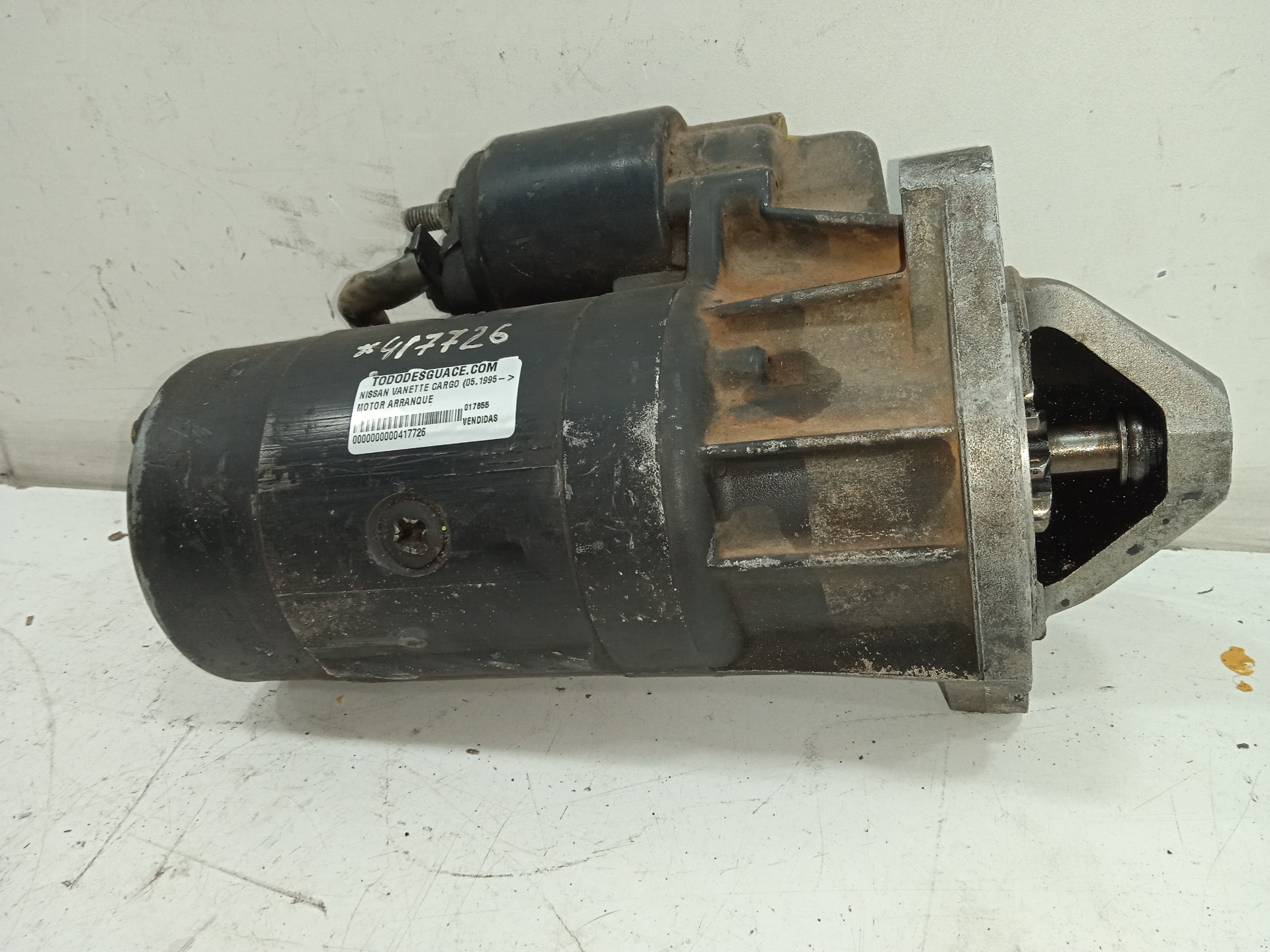 MOTOR ARRANQUE NISSAN VANETTE CARGO 2.3 D (75 CV) 5 velocidades