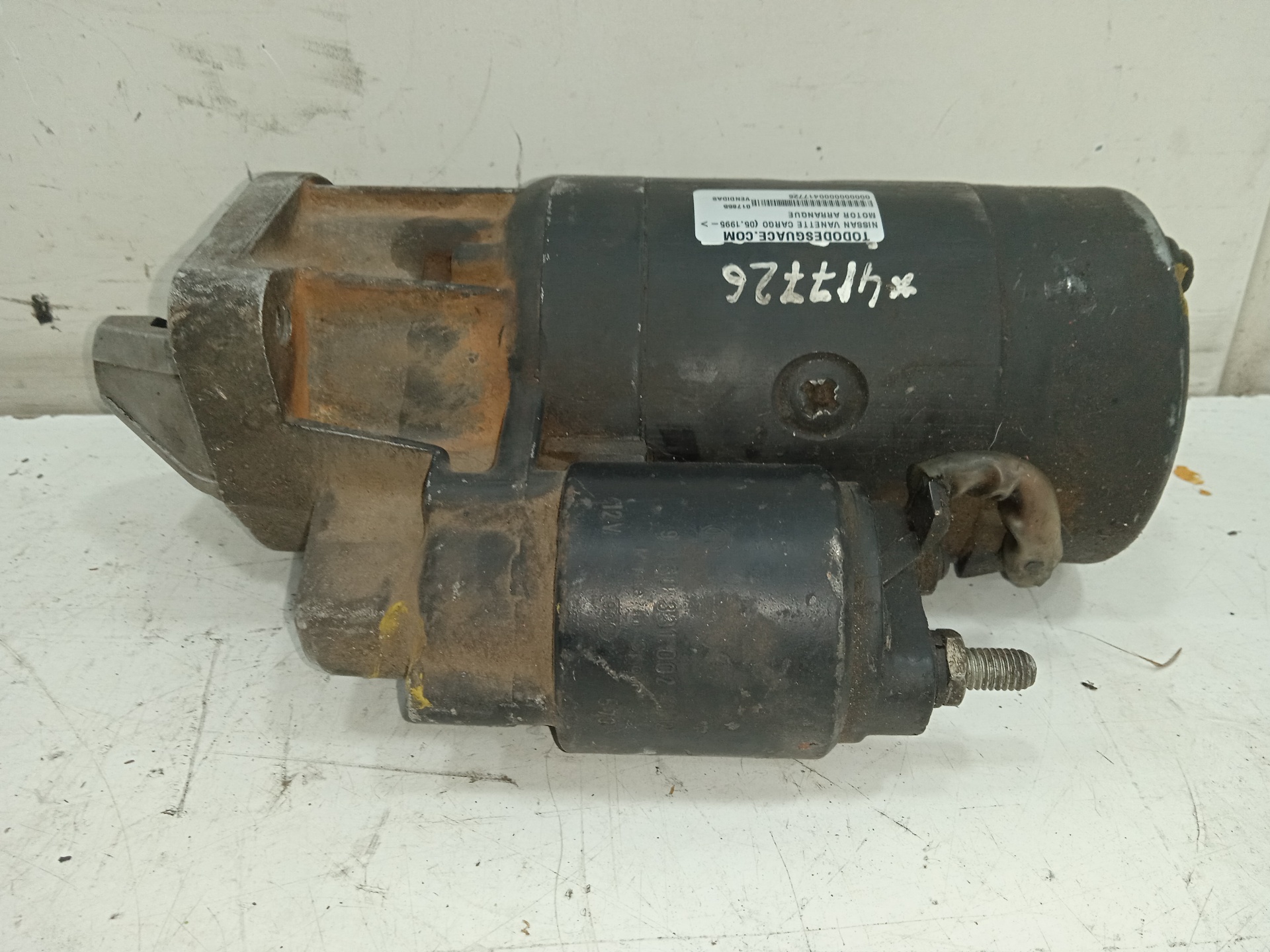 MOTOR ARRANQUE NISSAN VANETTE CARGO 2.3 D (75 CV) 5 velocidades