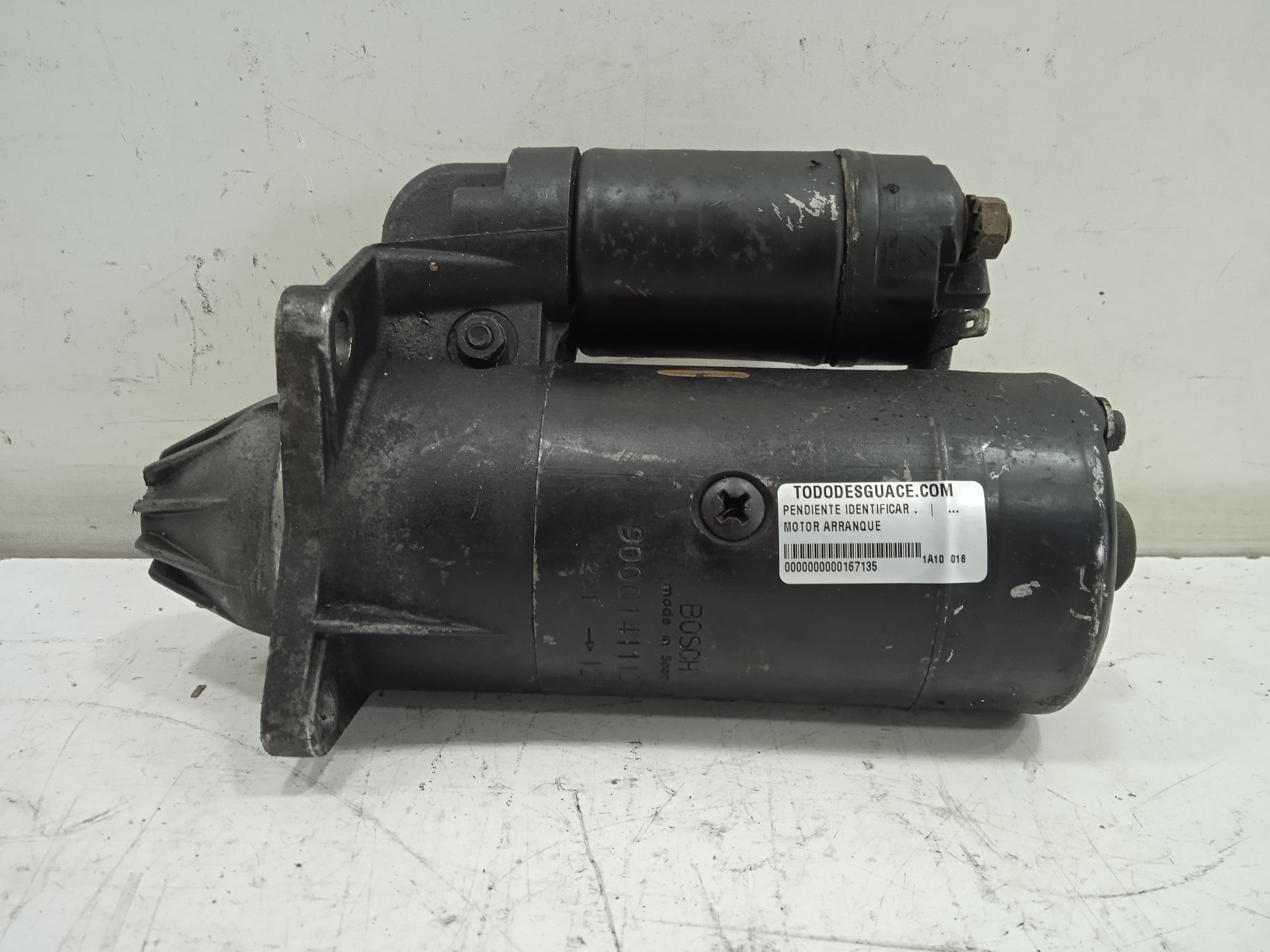 MOTOR ARRANQUE PENDIENTE IDENTIFICAR .