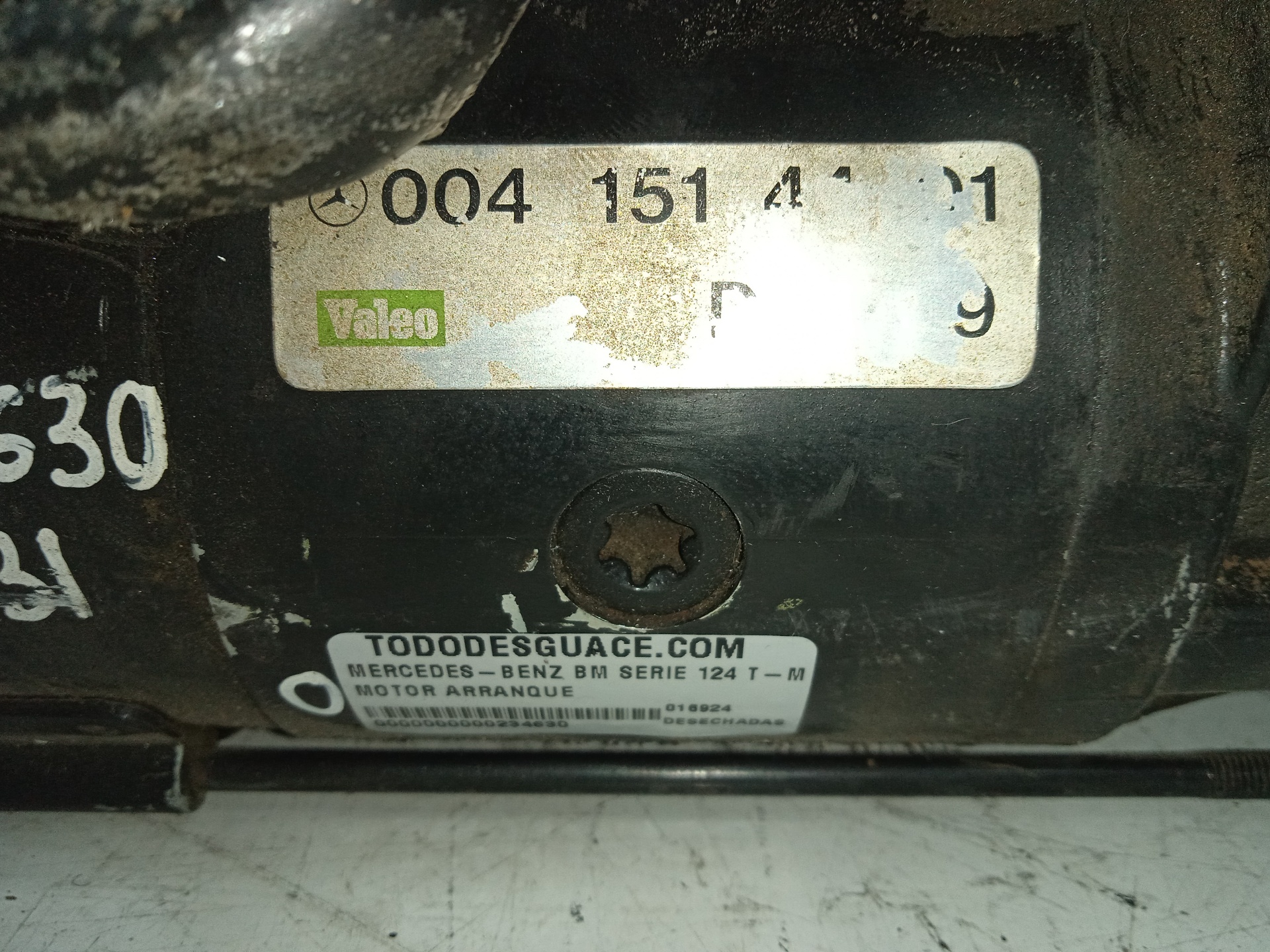 MOTOR ARRANQUE MERCEDES CLASE E (W124) FAMILIAR TE-24 300 (124.091)