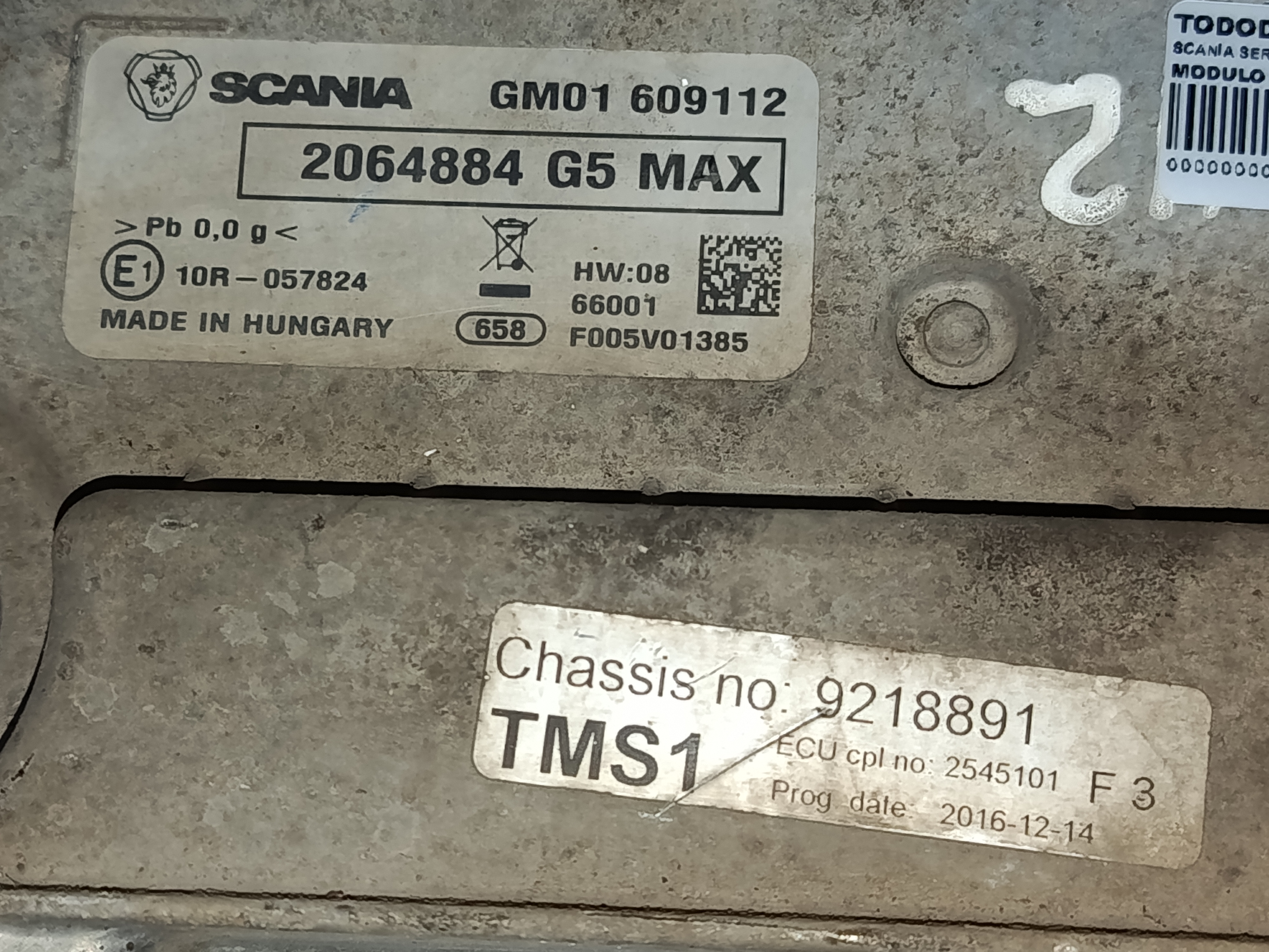 MODULO CAMBIO SCANIA SERIE P/G/R (L-CLASE) FSa G450 (4x2) Corto CG 14