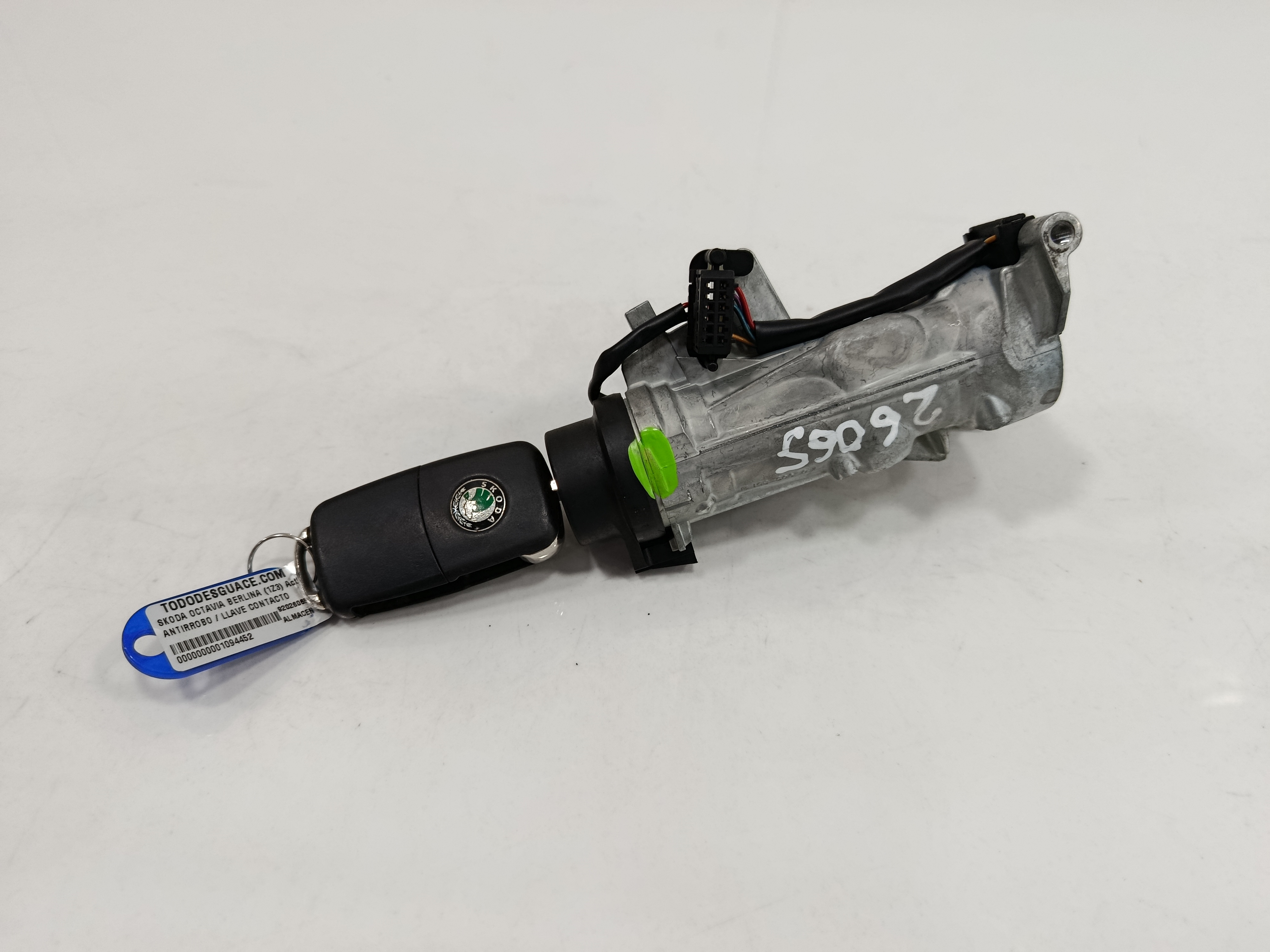 ANTIRROBO / LLAVE CONTACTO SKODA OCTAVIA BERLINA (1Z3) Active