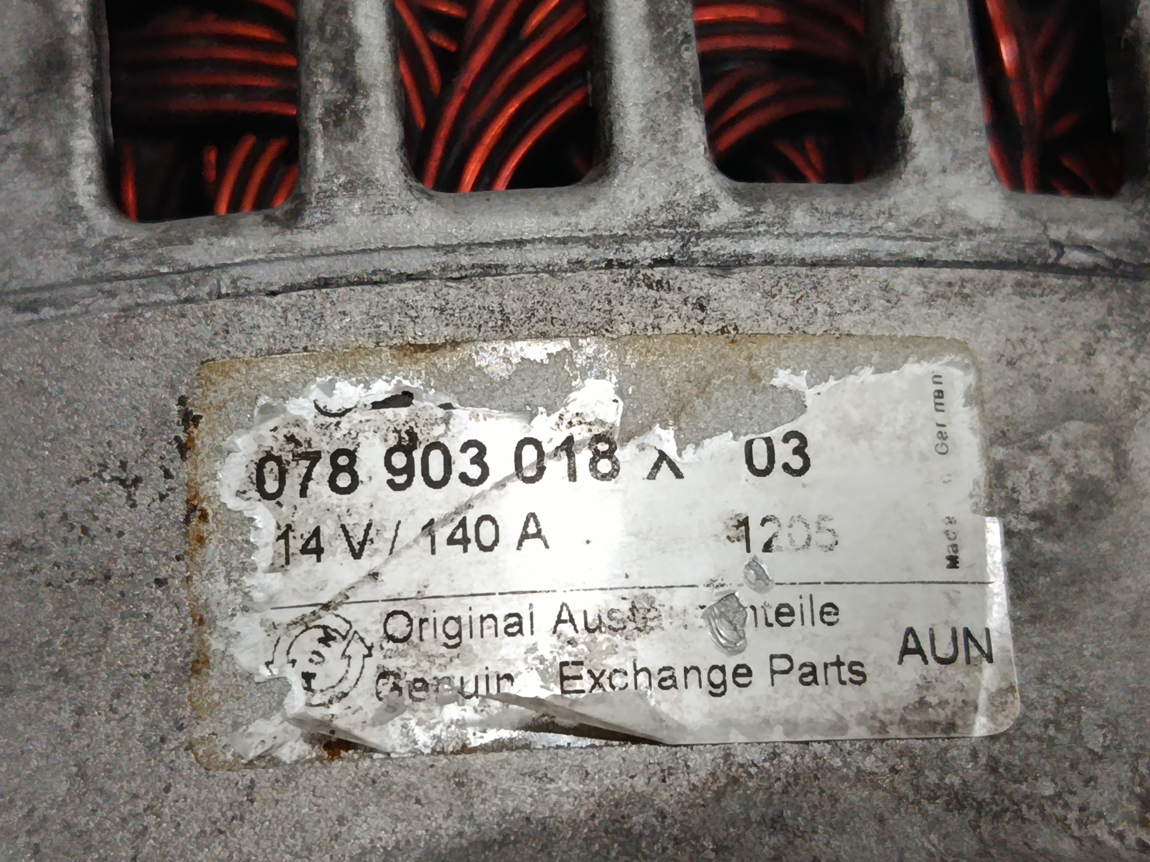ALTERNADOR AUDI A4 BERLINA (8E) 2.7 TDI (DPF)   |   12.05 - 12.07