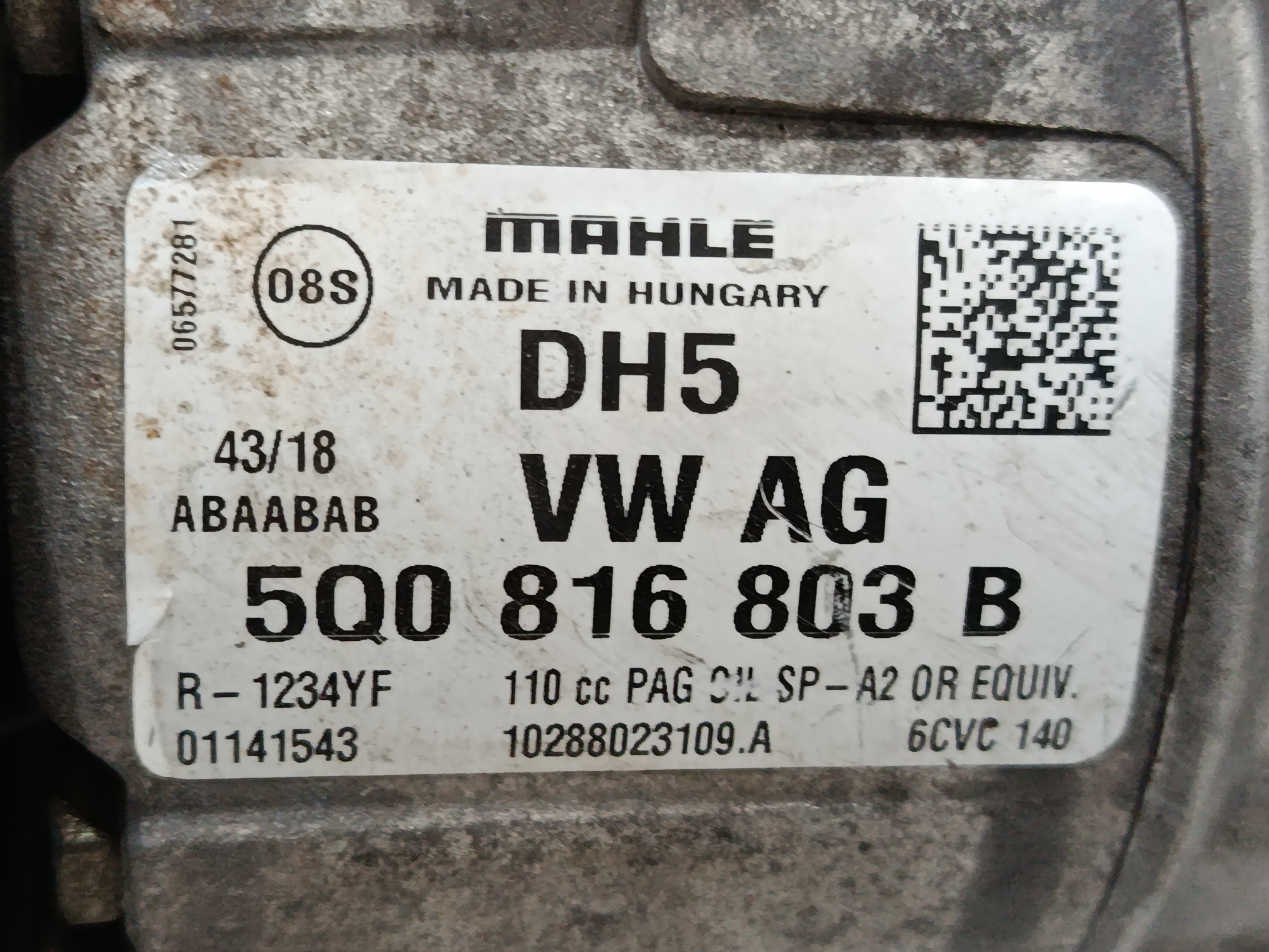 COMPRESOR AIRE ACONDICIONADO SKODA OCTAVIA COMBI (5E5) *