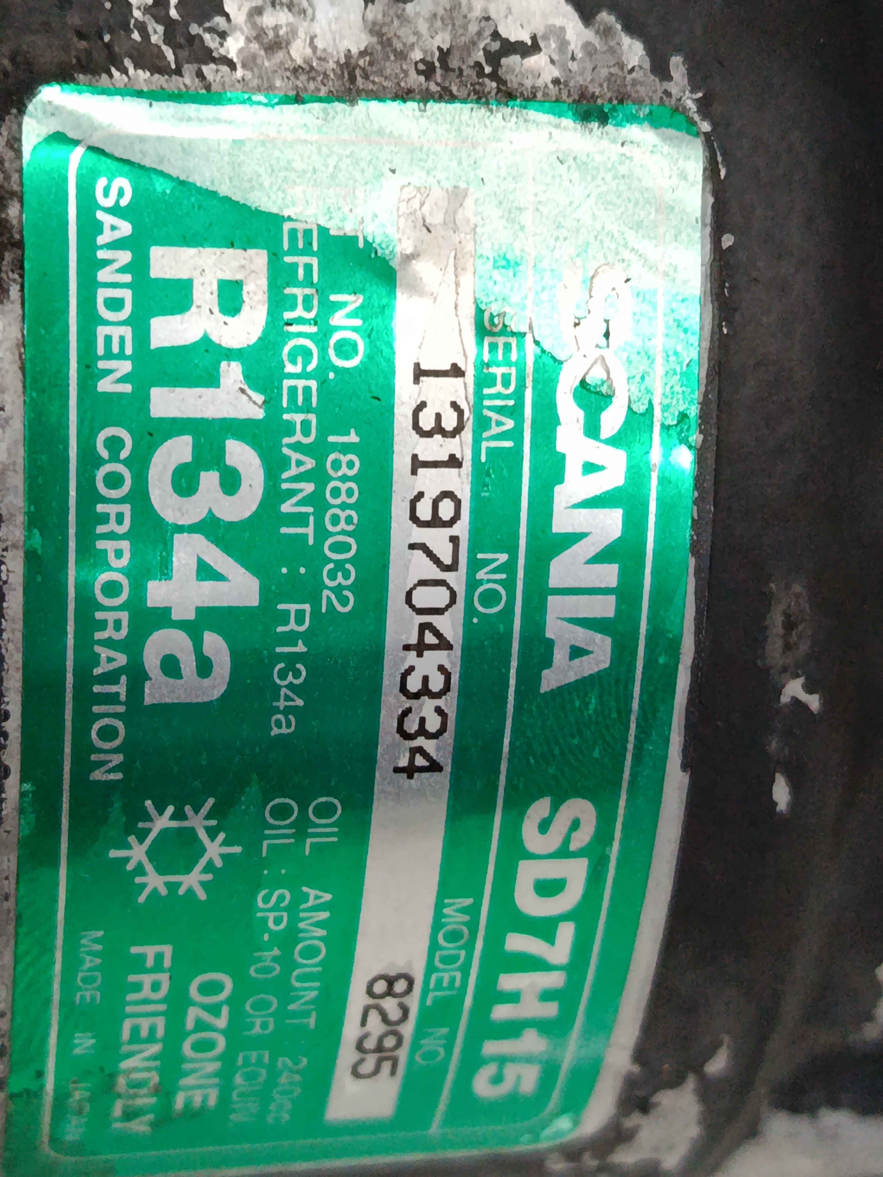 COMPRESOR AIRE ACONDICIONADO SCANIA SERIE P/G/R (C-CLASE) FSa G320 (4x2) Corto CG 14