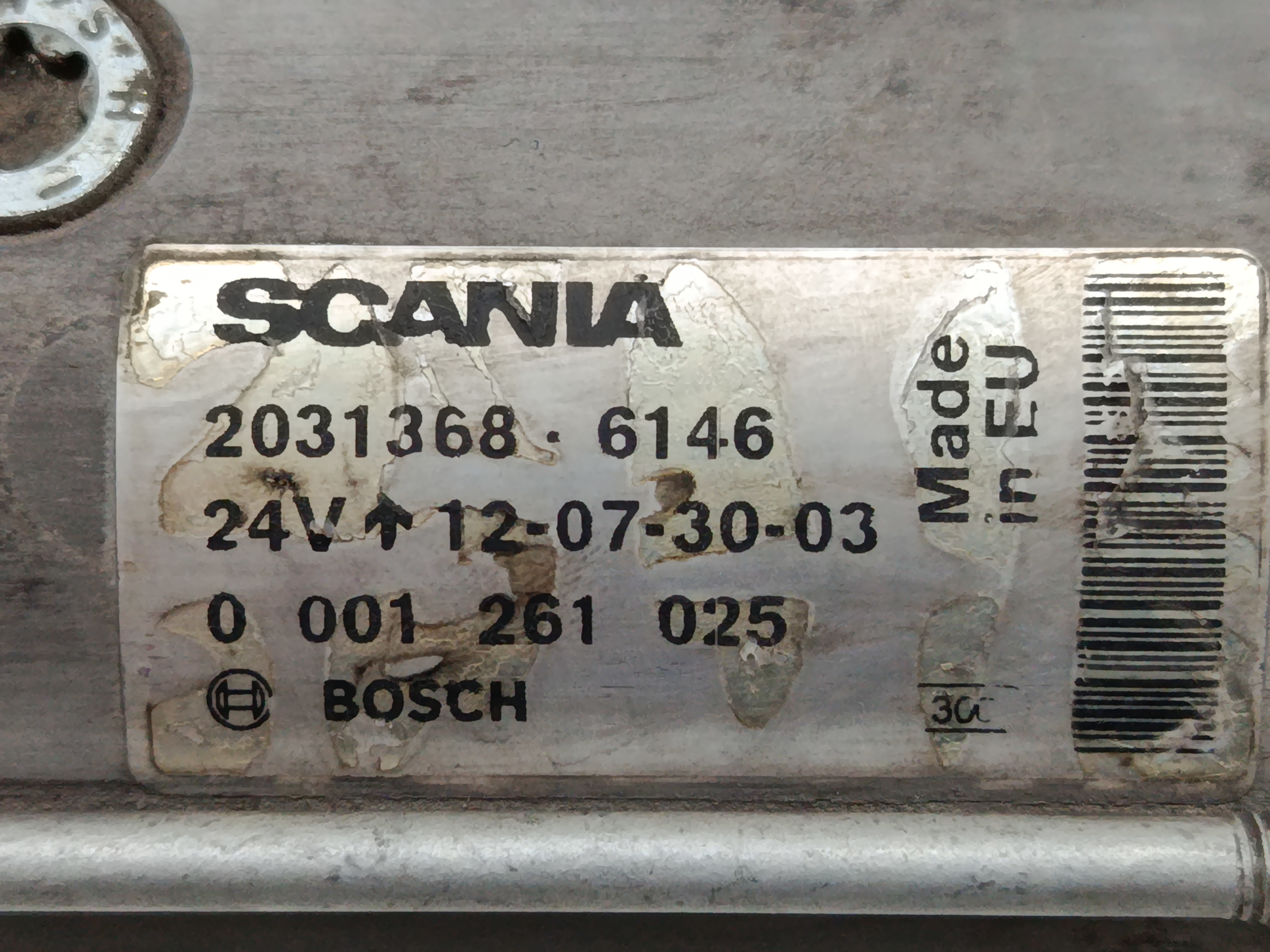 MOTOR ARRANQUE SCANIA SERIE P/G/R (C-CLASE) Fg  340  (4X2) Corto CP 13 / 14 B