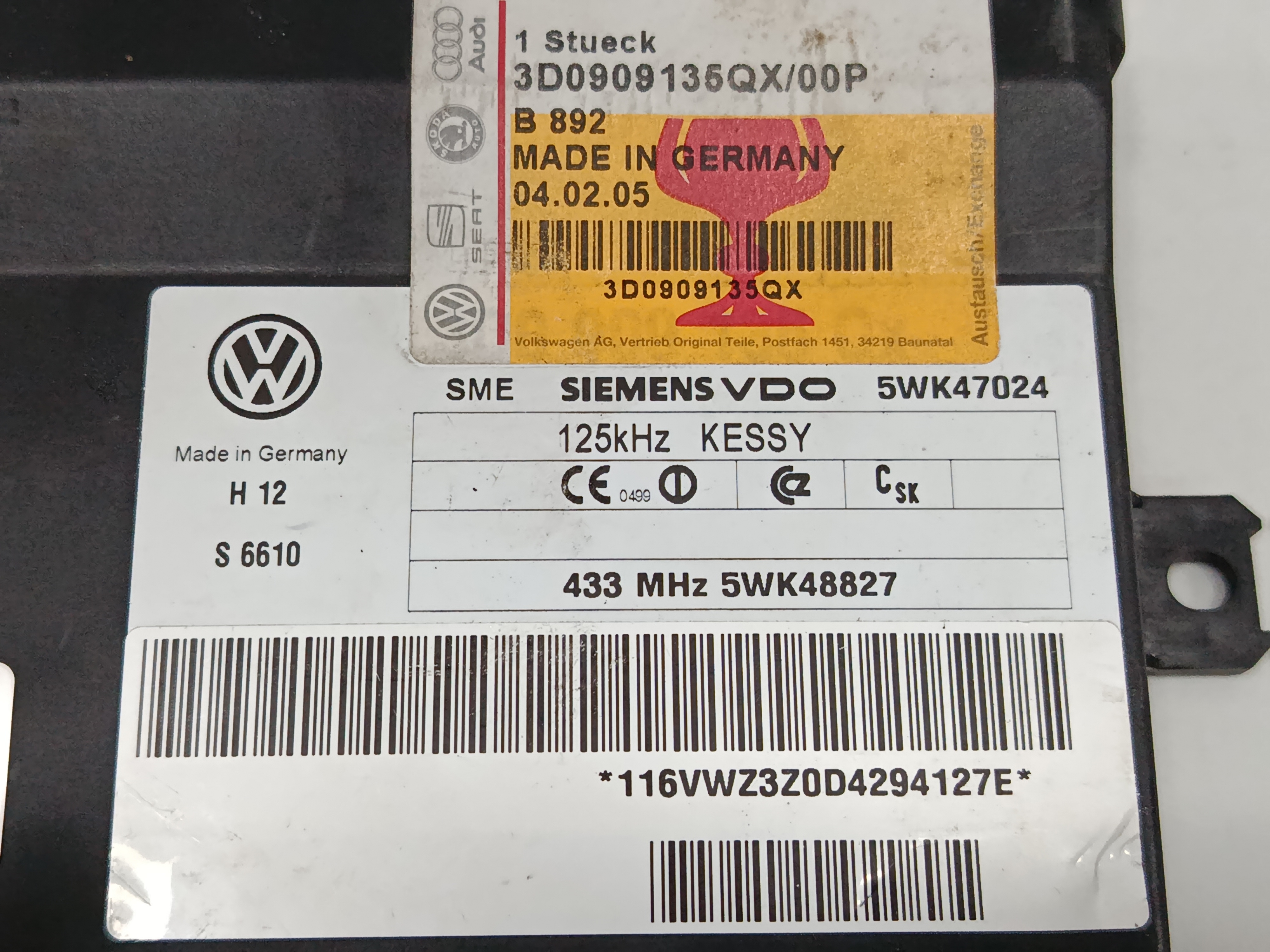 MODULO ELECTRONICO VOLKSWAGEN TOUAREG (7LA) TDI V10