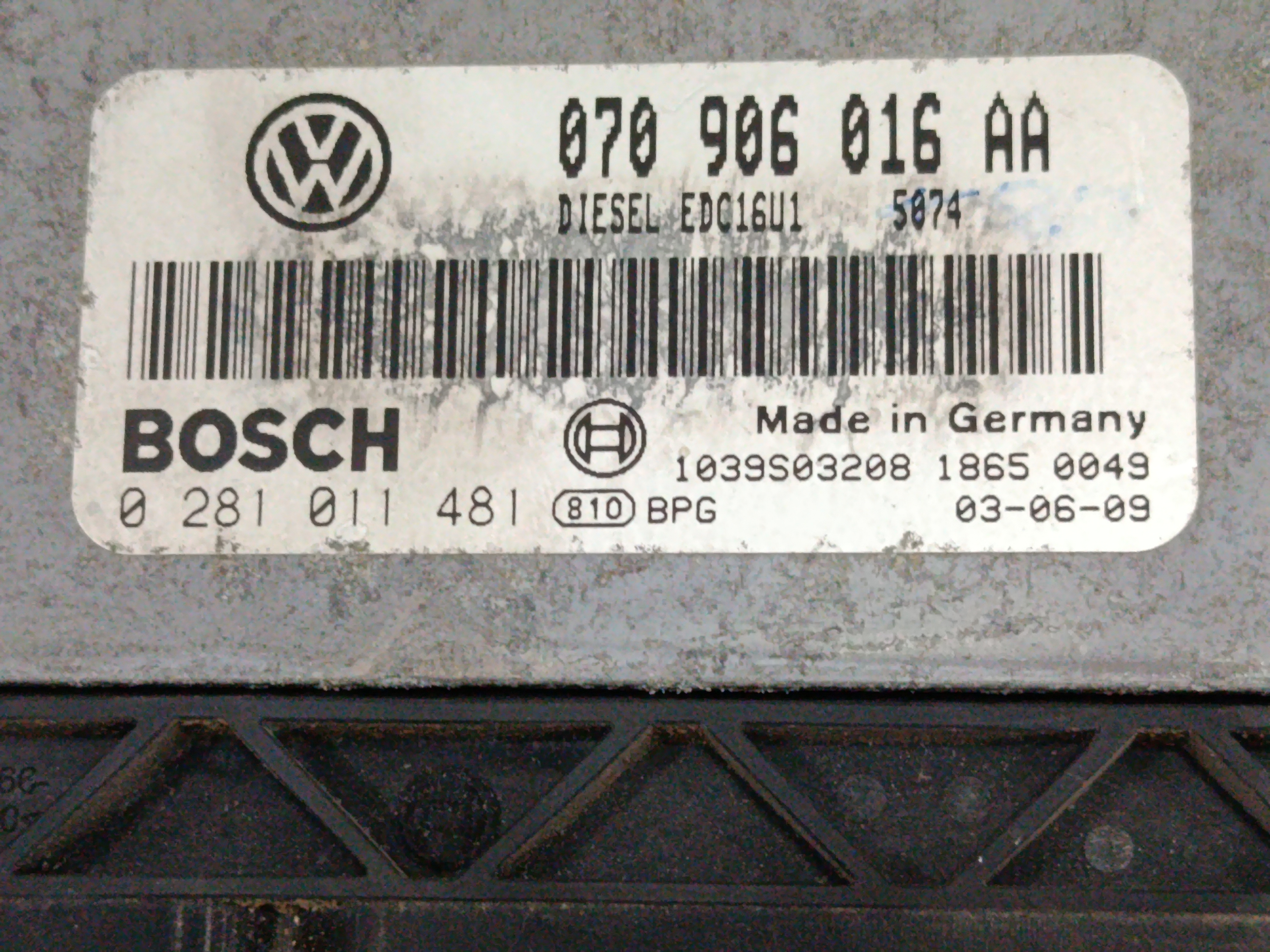 CENTRALITA MOTOR UCE VOLKSWAGEN TOUAREG (7LA) TDI V10