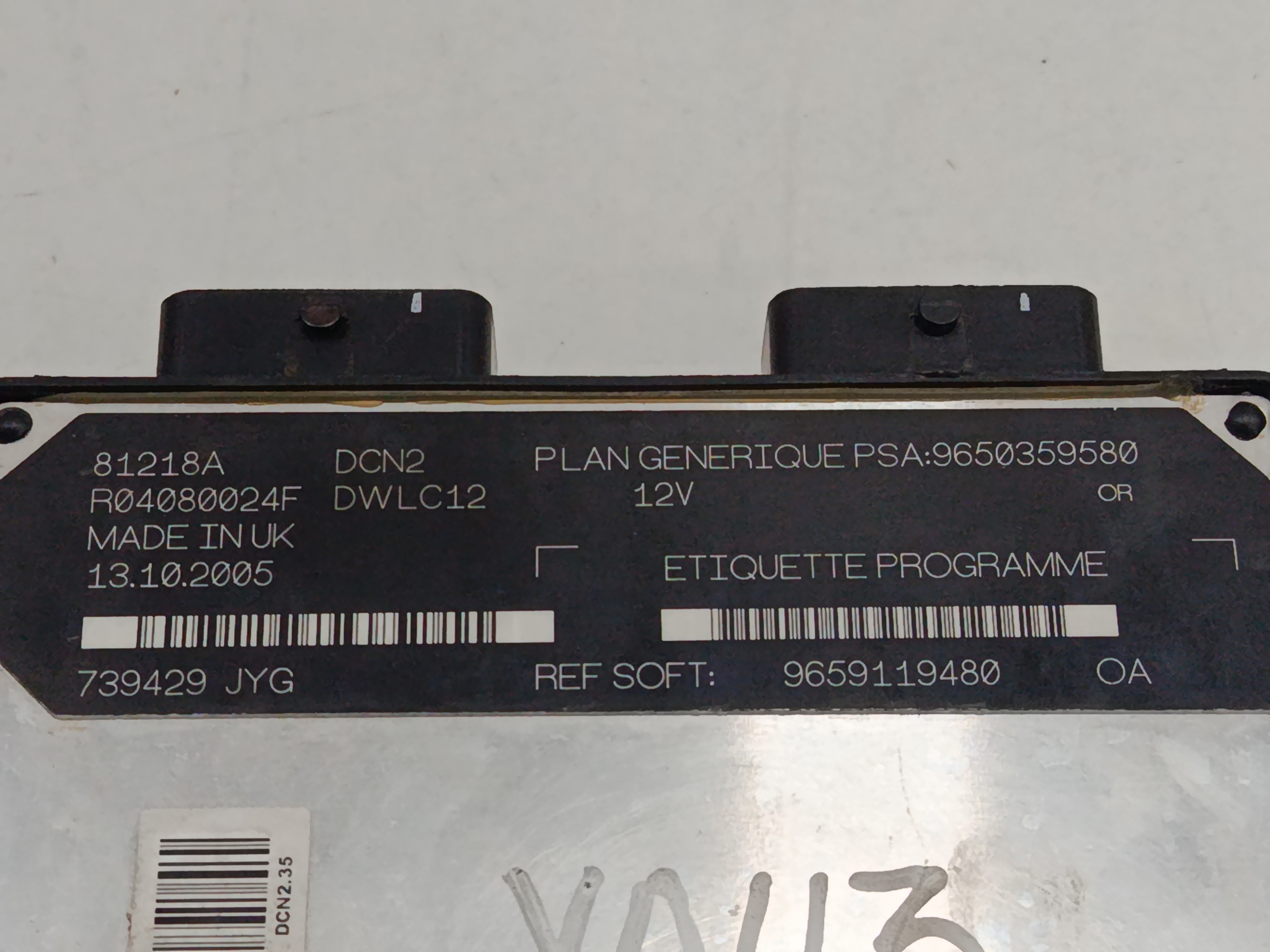 CENTRALITA MOTOR UCE CITROEN C15 1.9