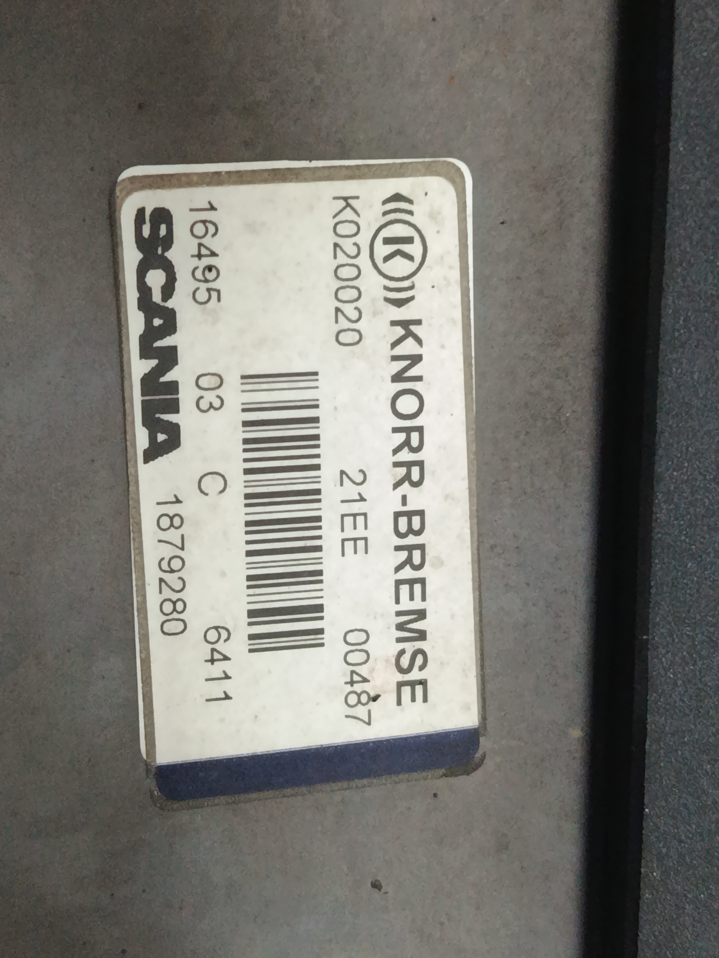 VALVULA EBS SCANIA SERIE P/G/R (L-CLASE) FSa G450 (4x2) Corto CG 14