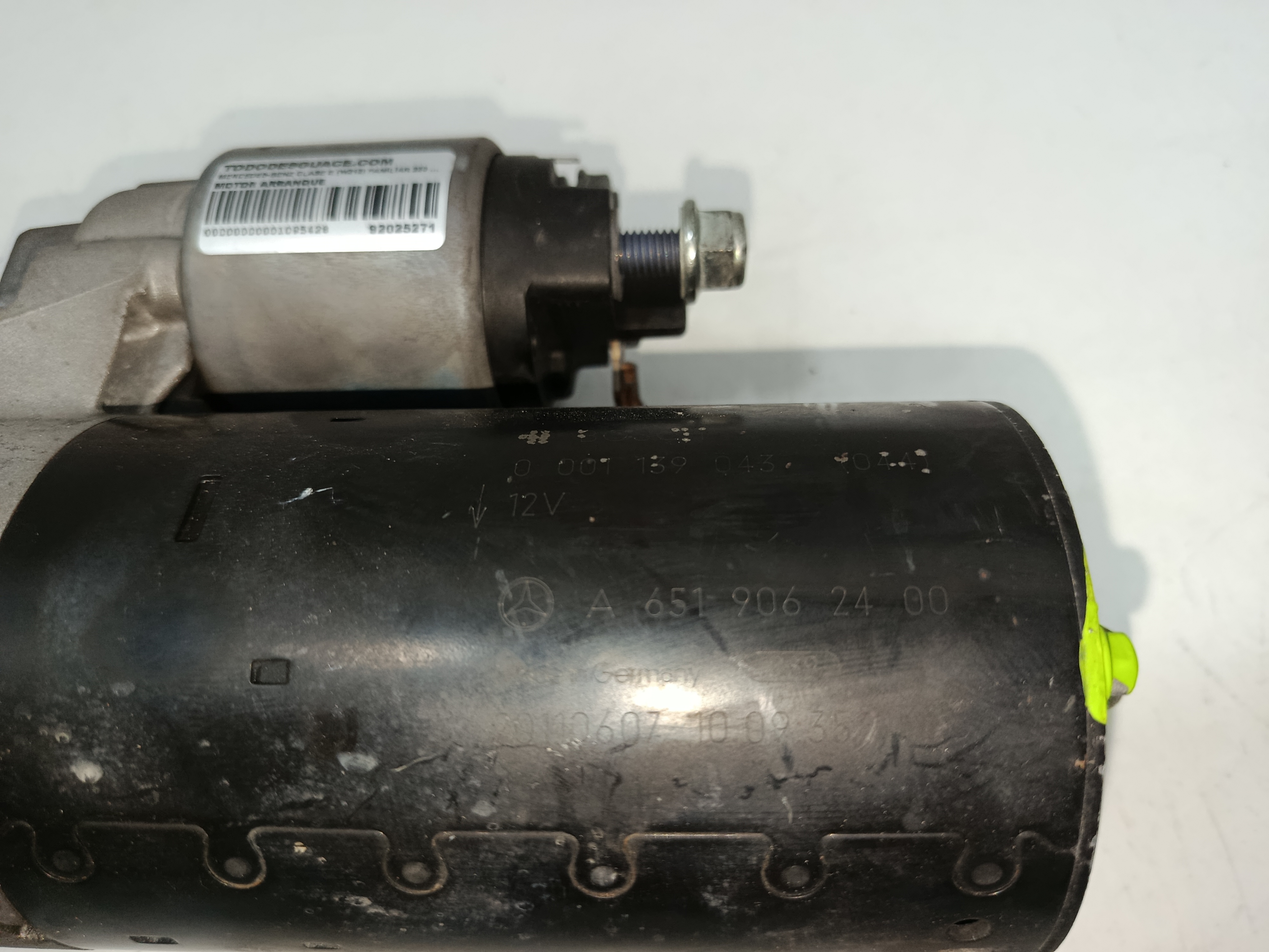 MOTOR ARRANQUE MERCEDES-BENZ CLASE E (W212) FAMILIAR 220 CDI BlueEfficiency (212.202)