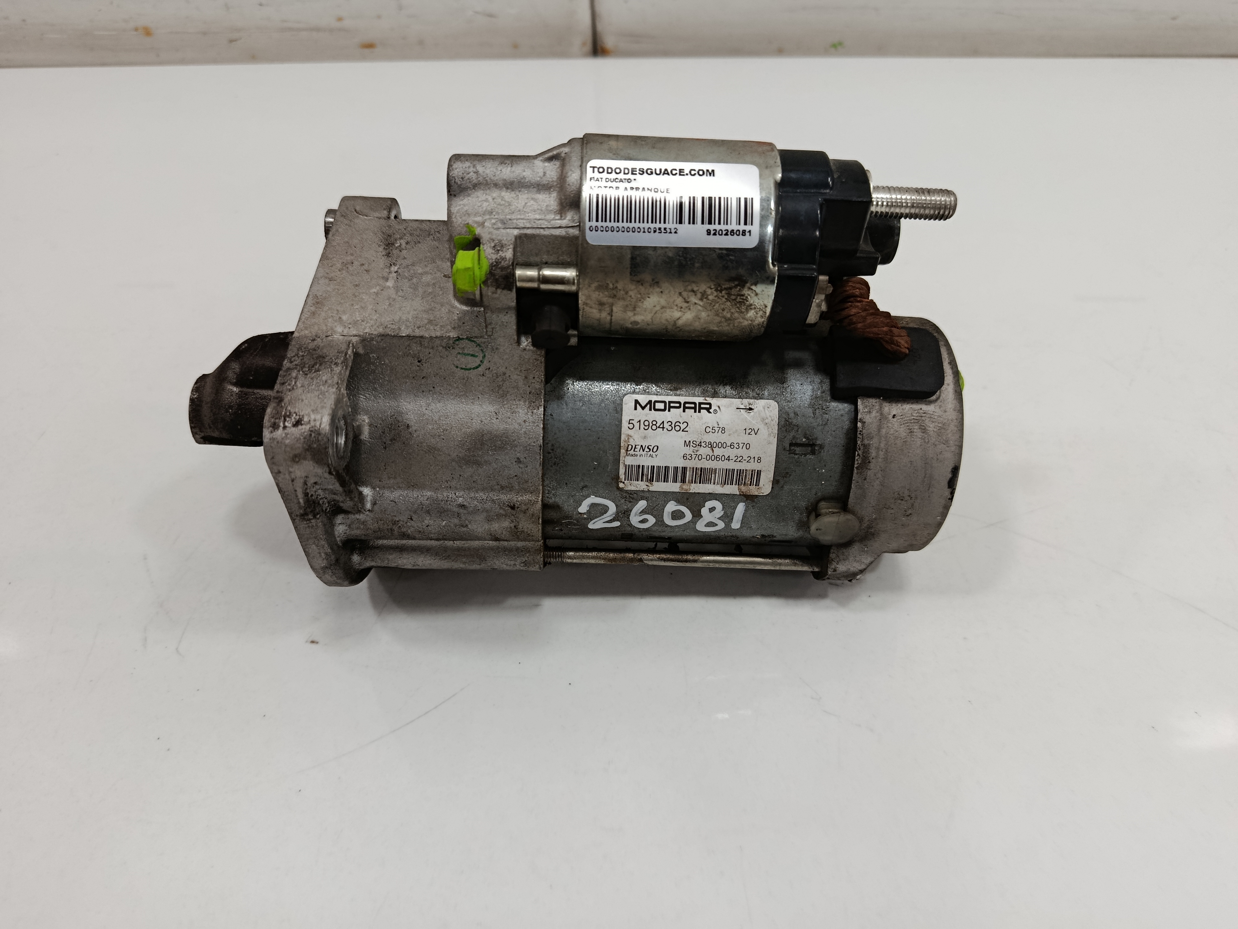 MOTOR ARRANQUE FIAT DUCATO *