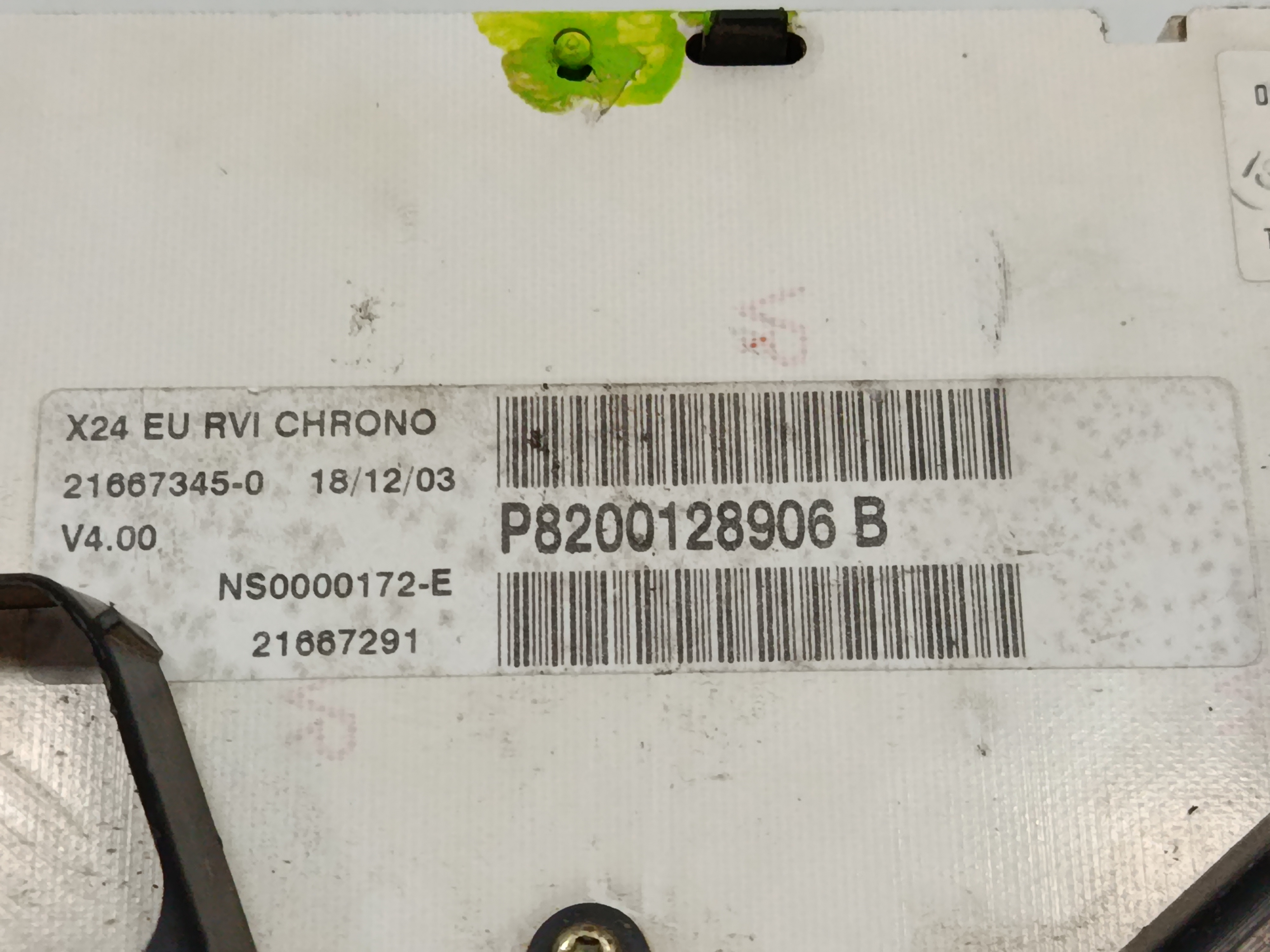 CUADRO INSTRUMENTOS RENAULT MASTER CAJA ABIERTA/CHASIS AB '98 Caja abierta   Batalla 3578