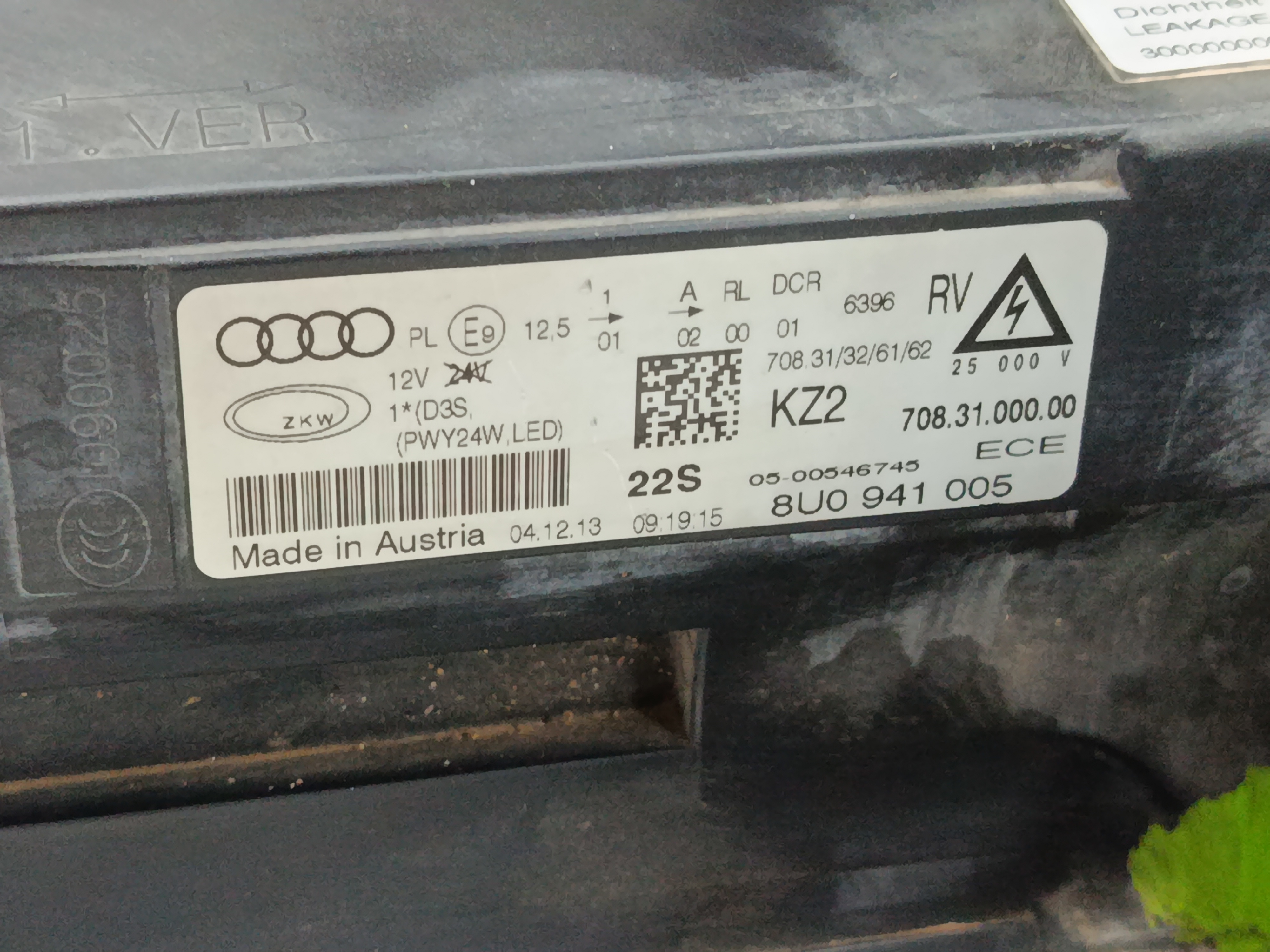 FARO IZQUIERDO AUDI Q3 (8U) 2.0 TDI (103kW) Advance