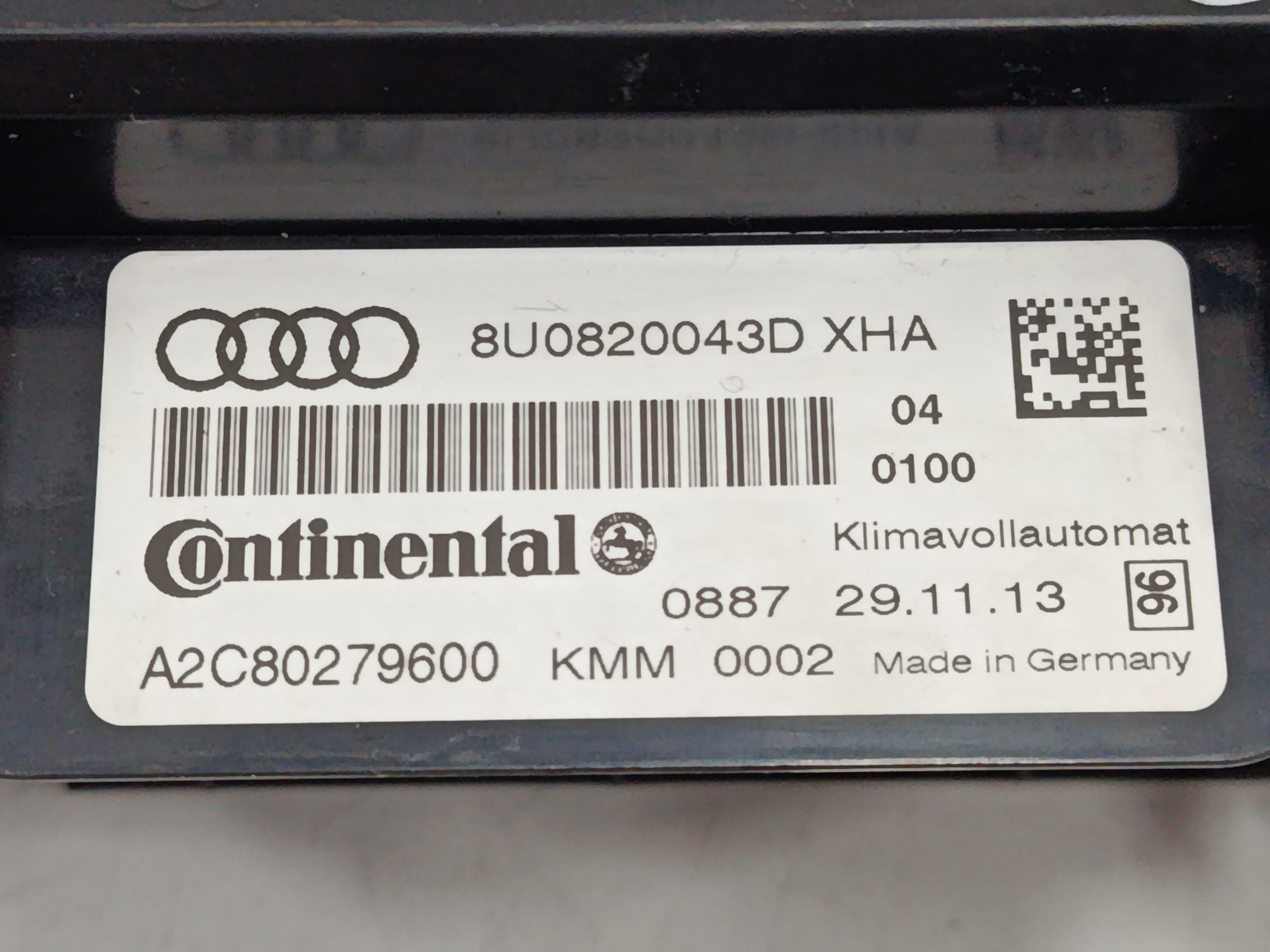 MANDO CALEFACCION / AIRE ACONDICIONADO AUDI Q3 (8U) 2.0 TDI (103kW) Advance